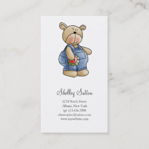 Lil' Bears · Baby Boy Blue Romper Business Card
