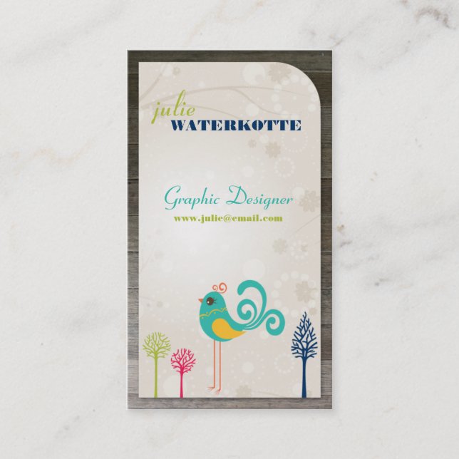 Lil Birdie Graphic Design Business Cards (Front)