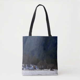 Lil' bitty country life in the mountains... tote bag