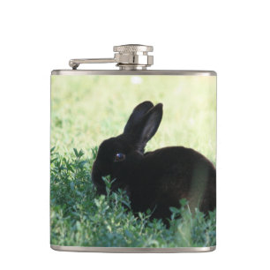 Lil Black Bunny Hip Flask