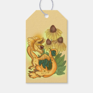 lil Black Eyed Susan garden dragon Gift Tags