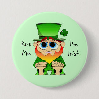 Lil Blarney Kiss Me 7.5 Cm Round Badge