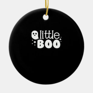 Lil Boo Halloween Vintage Style Ceramic Ornament