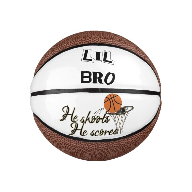 Lil Bro - Custom Mini Basketball (Front)