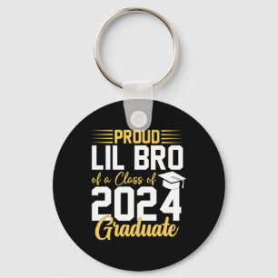 Lil Bro Of A Cl Of 2024 Graduate Senior Graduation Key Ring