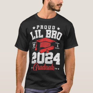 Lil Bro Of A Cl Of 2024 Graduate Senior Graduation T-Shirt