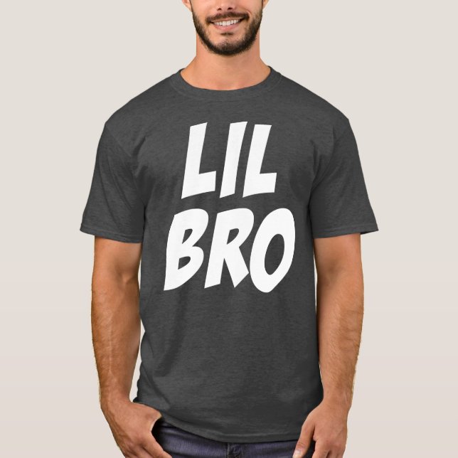 Lil Bro Older Brother Boys Matching Siblings T-Shirt (Front)