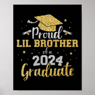 Lil Brother Cl Of 2024 Graduate Senior Graduation  Poster