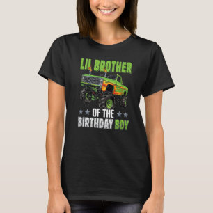 Lil Brother of Birthday Boy Monster Truck Family M T-Shirt