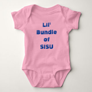 Lil' Bundle of SISU Baby One-Piece (Pink) Baby Bodysuit