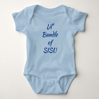 Lil' Bundle of SISU Finnish Baby One-Piece (Blue) Bodysuit