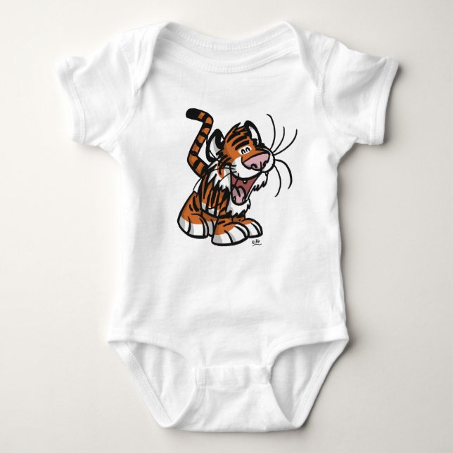 Lil' Cartoon Tiger Baby Apparel Bodysuit (Front)