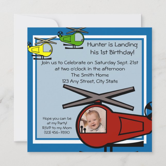 Lil' Chopper Invitation (Front)