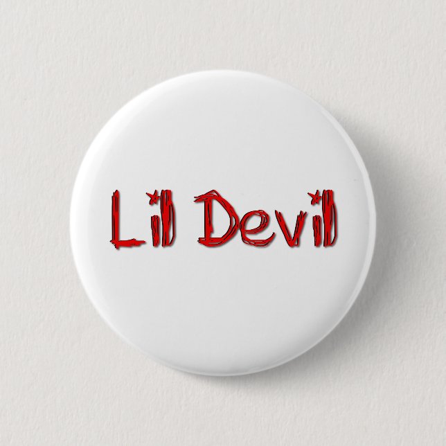 Lil Devil 6 Cm Round Badge (Front)