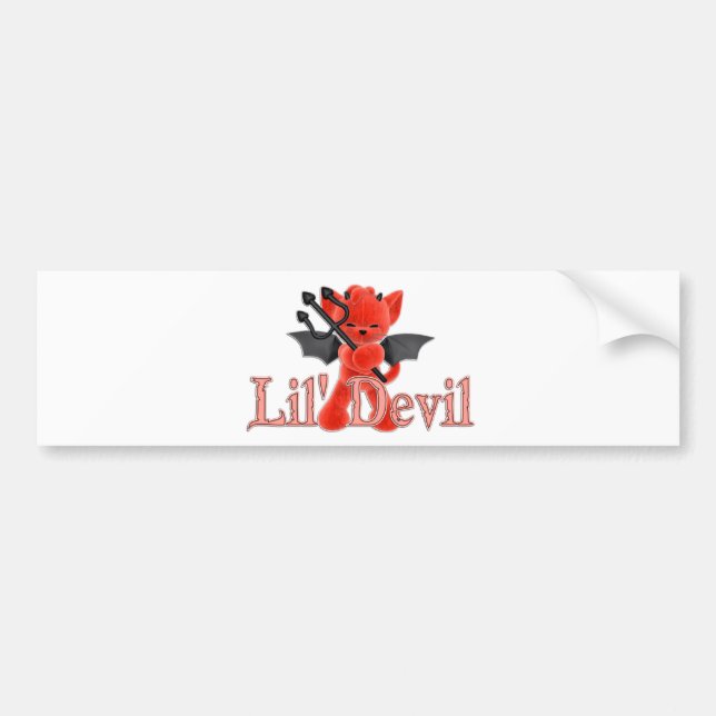 Lil' Devil Bumper Sticker (Front)