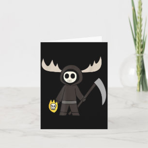 Lil Doom Moose - Funny Reaper Cartoon Card