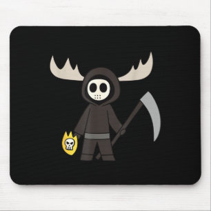 Lil Doom Moose - Funny Reaper Cartoon  Mouse Pad