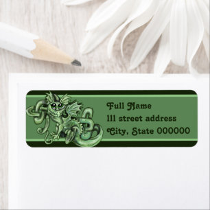 lil Dragon Celtic Knot Return Address Label