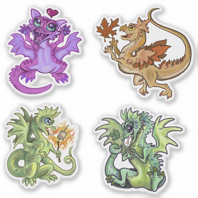 Lil Dragons Adorable Baby Dragon designs (Front)