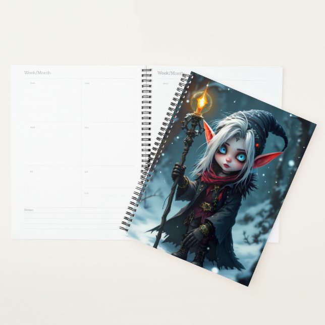 Lil Elfie Sister Spiral Planner Notebook (Display)