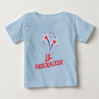 Lil' Firecracker 4th Of July Cute Patriotic  Baby T-Shirt