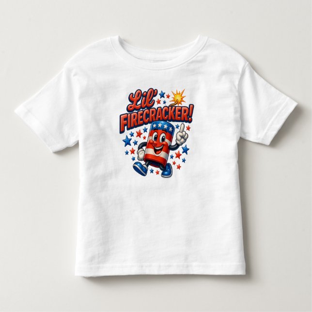  Lil’ Firecracker Frenzy Toddler T-Shirt (Front)