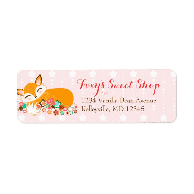 Lil Foxie Cub - Custom Return Address Labels (Front)