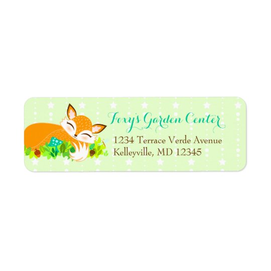 Lil Foxie Cub - Custom Return Address Labels