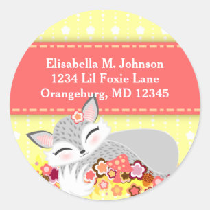 Lil Foxie Cub - Custom Return Address Stickers