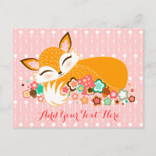 Lil Foxie Cub - Cute Baby Fox Custom Postcard