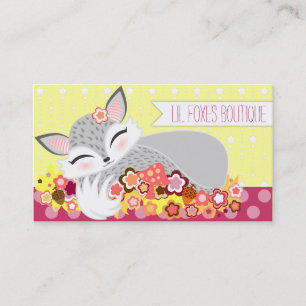 Lil Foxie Cub - Cute Custom Business Cards