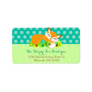 Lil Foxie Cub - Cute Fox Custom Address Labels