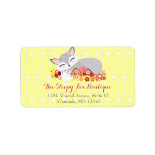 Lil Foxie Cub - Cute Fox Custom Address Labels
