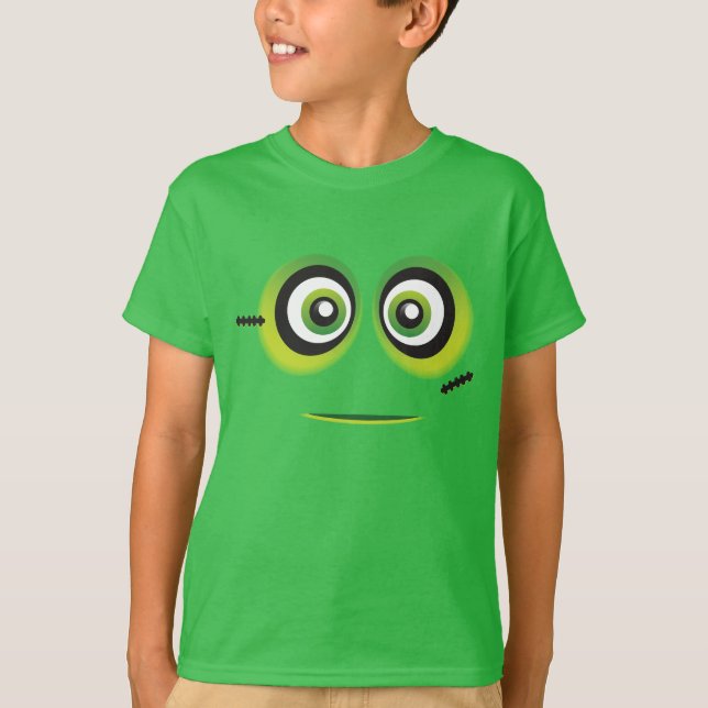 Lil green monster emoji T-Shirt (Front)