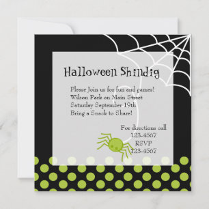 Lil' Green Spider Invitation