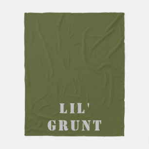 Lil' Grunt Military Fleece Blanket