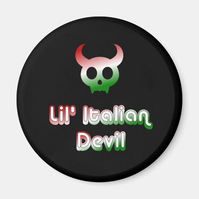 Lil' Italian Devil Magnet (Front)