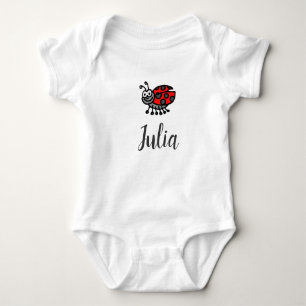 Lil' Ladybug "Your child's name here" personalised Baby Bodysuit