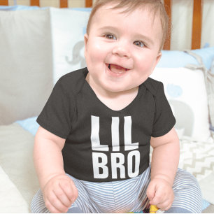 LIL LITTLE BRO BROTHER BABY ONE-PIECE T-SHIRTS