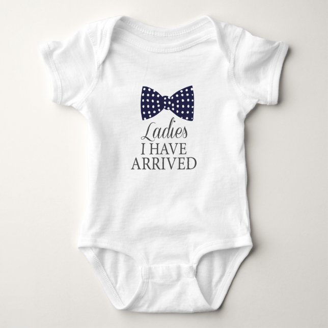 Lil' Man Has Arrived Baby Bodysuit (Front)