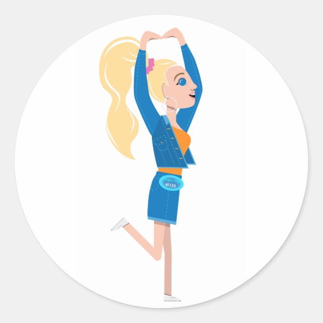 Lil Margie Circle Sticker (Front)