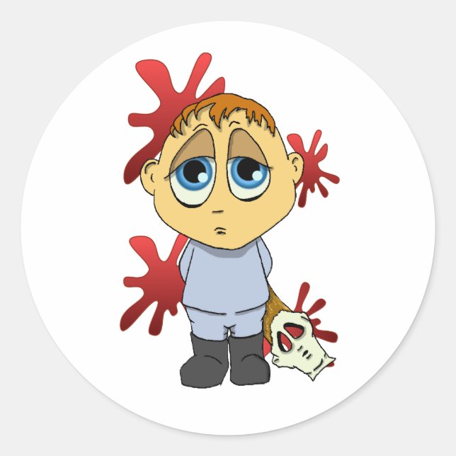 Lil Michael Classic Round Sticker (Front)