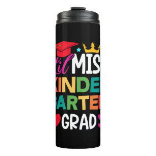 Lil Miss Kindergarten Grad Prek Graduation Thermal Tumbler