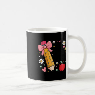 Lil Miss Pre-k Kids Girls Pencil Bow First Day Of Coffee Mug