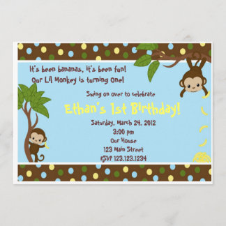 Lil Monkey Invitation
