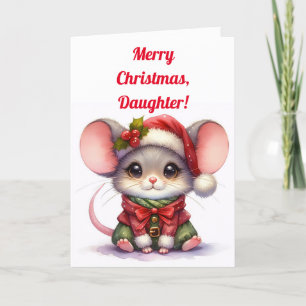 LIL MOUSE DAUGHTER CHRISTMAS CARD