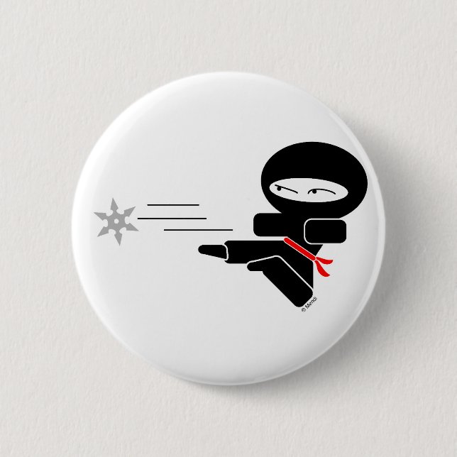 Lil' Ninja 6 Cm Round Badge (Front)