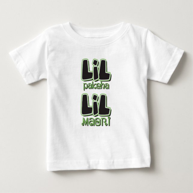 LIL Pakeha LIL Maori Baby T-Shirt (Front)
