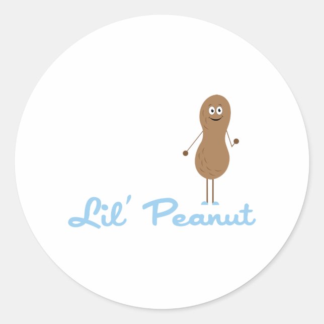 Lil Peanut Classic Round Sticker (Front)