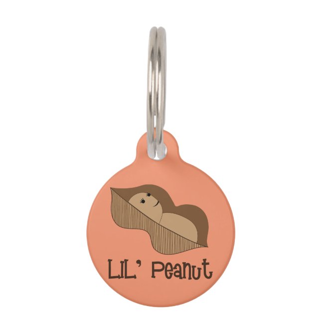 Lil Peanut Pet Tag (Front)